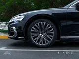 أودي A8 3.0 T 2022 سوداء مستعملة منخفضة الكيلومترات Interior جلدية